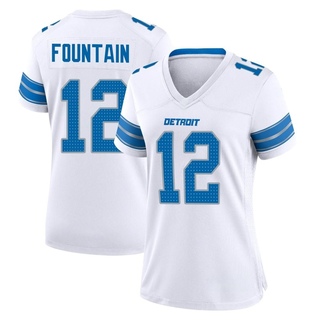 Game Daurice Fountain Women's Detroit Lions 2nd Jersey - White