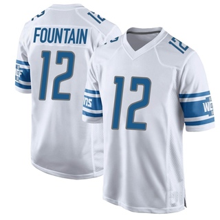 Game Daurice Fountain Youth Detroit Lions Jersey - White