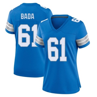 Game David Bada Women's Detroit Lions 2nd Jersey - Blue