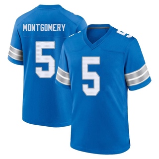 Game David Montgomery Men's Detroit Lions 2nd Jersey - Blue