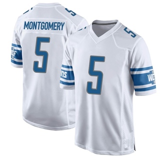 Game David Montgomery Men's Detroit Lions Jersey - White