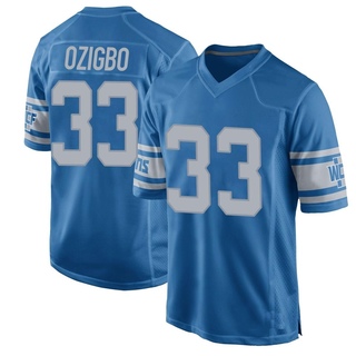 Game Devine Ozigbo Men's Detroit Lions Throwback Vapor Untouchable Jersey - Blue