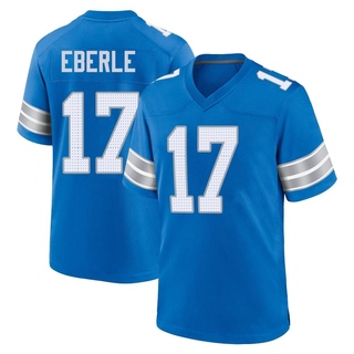 Game Dominik Eberle Men's Detroit Lions 2nd Jersey - Blue