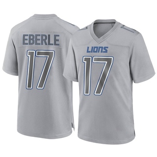 Game Dominik Eberle Men's Detroit Lions Atmosphere Fashion Jersey - Gray