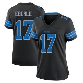 Game Dominik Eberle Women's Detroit Lions Alternate 2nd Jersey - Black