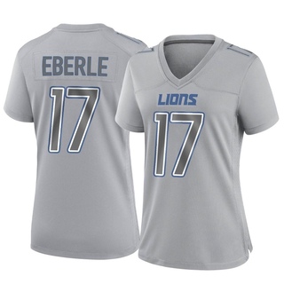 Game Dominik Eberle Women's Detroit Lions Atmosphere Fashion Jersey - Gray