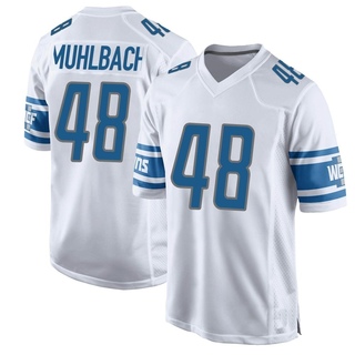 Game Don Muhlbach Men's Detroit Lions Jersey - White