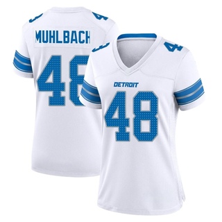 Game Don Muhlbach Women's Detroit Lions 2nd Jersey - White