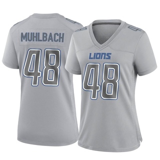 Game Don Muhlbach Women's Detroit Lions Atmosphere Fashion Jersey - Gray