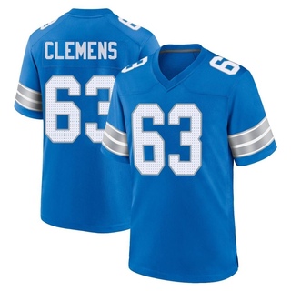 Game Duke Clemens Men's Detroit Lions 2nd Jersey - Blue