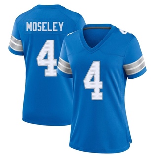 Game Emmanuel Moseley Women's Detroit Lions 2nd Jersey - Blue