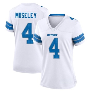 Game Emmanuel Moseley Women's Detroit Lions 2nd Jersey - White