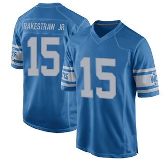 Game Ennis Rakestraw Jr. Men's Detroit Lions Throwback Vapor Untouchable Jersey - Blue