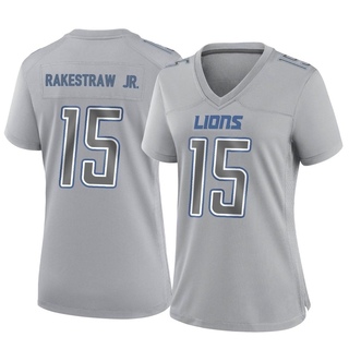 Game Ennis Rakestraw Jr. Women's Detroit Lions Atmosphere Fashion Jersey - Gray