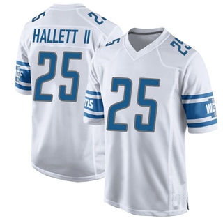 Game Erick Hallett II Men's Detroit Lions Jersey - White