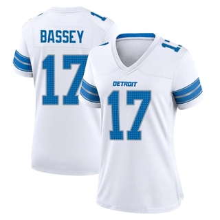 Game Essang Bassey Women's Detroit Lions 2nd Jersey - White