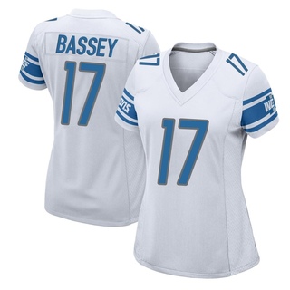 Game Essang Bassey Women's Detroit Lions Jersey - White