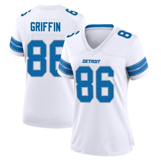 Game Garrett Griffin Women's Detroit Lions 2nd Jersey - White