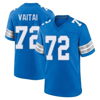 Game Halapoulivaati Vaitai Men's Detroit Lions 2nd Jersey - Blue