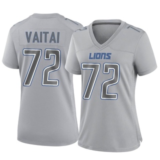 Game Halapoulivaati Vaitai Women's Detroit Lions Atmosphere Fashion Jersey - Gray