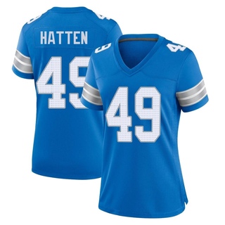 Game Hogan Hatten Women's Detroit Lions 2nd Jersey - Blue