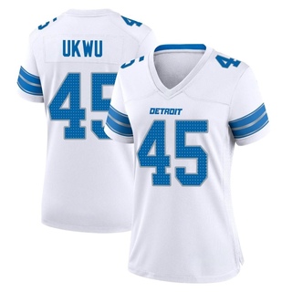 Game Isaac Ukwu Women's Detroit Lions 2nd Jersey - White