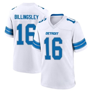 Game Jace Billingsley Men's Detroit Lions 2nd Jersey - White