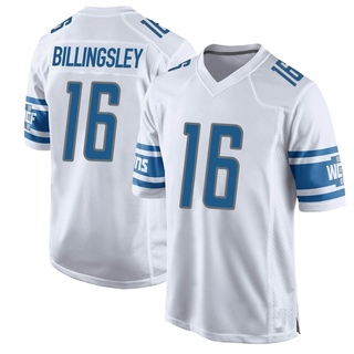 Game Jace Billingsley Men's Detroit Lions Jersey - White