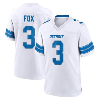 Game Jack Fox Men's Detroit Lions 2nd Jersey - White