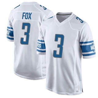 Game Jack Fox Men's Detroit Lions Jersey - White