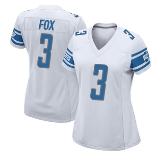 Game Jack Fox Women's Detroit Lions Jersey - White