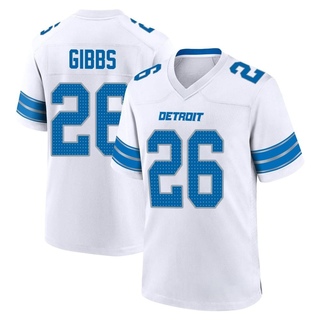 Game Jahmyr Gibbs Men's Detroit Lions 2nd Jersey - White