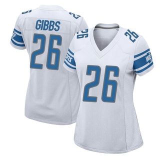 Game Jahmyr Gibbs Women's Detroit Lions Jersey - White