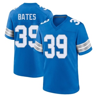 Game Jake Bates Men's Detroit Lions 2nd Jersey - Blue