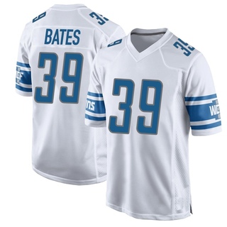 Game Jake Bates Men's Detroit Lions Jersey - White