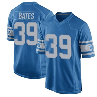 Game Jake Bates Men's Detroit Lions Throwback Vapor Untouchable Jersey - Blue