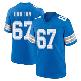 Game Jake Burton Men's Detroit Lions 2nd Jersey - Blue