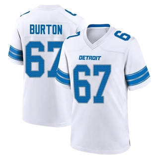 Game Jake Burton Men's Detroit Lions 2nd Jersey - White