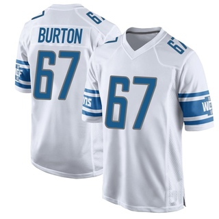 Game Jake Burton Youth Detroit Lions Jersey - White