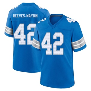 Game Jalen Reeves-Maybin Men's Detroit Lions 2nd Jersey - Blue