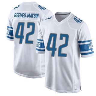 Game Jalen Reeves-Maybin Men's Detroit Lions Jersey - White