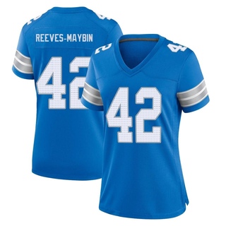 Game Jalen Reeves-Maybin Women's Detroit Lions 2nd Jersey - Blue