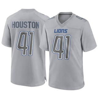 Game James Houston Men's Detroit Lions Atmosphere Fashion Jersey - Gray