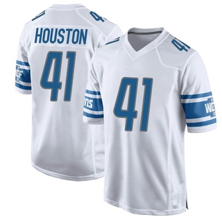 Game James Houston Men's Detroit Lions Jersey - White