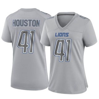 Game James Houston Women's Detroit Lions Atmosphere Fashion Jersey - Gray