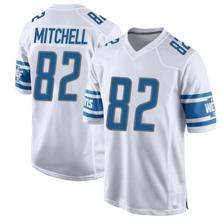 Game James Mitchell Men's Detroit Lions Jersey - White