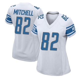 Game James Mitchell Women's Detroit Lions Jersey - White