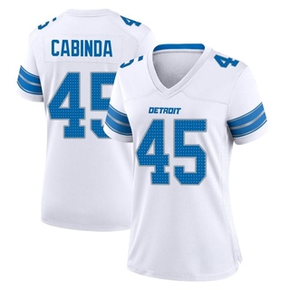 Game Jason Cabinda Women's Detroit Lions 2nd Jersey - White