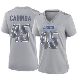 Game Jason Cabinda Women's Detroit Lions Atmosphere Fashion Jersey - Gray