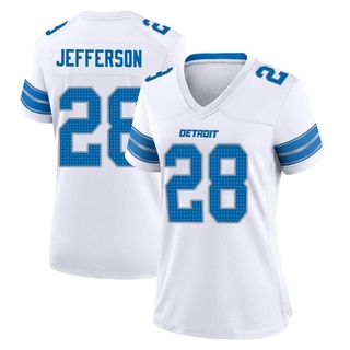 Game Jermar Jefferson Women's Detroit Lions 2nd Jersey - White